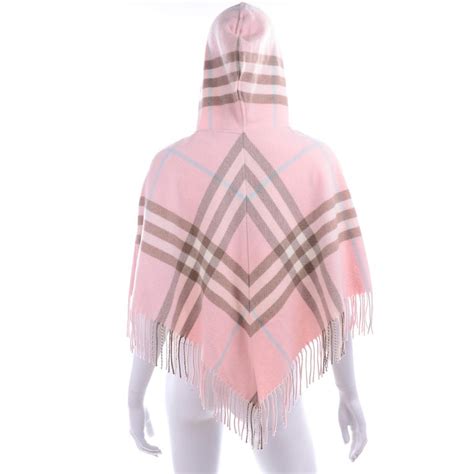 burberry wool plaid hooded poncho|burberry poncho.